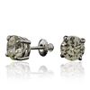 Image 2 : 14KT White Gold 4.37 ctw Diamond Stud Earrings