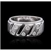 Image 1 : 14KT White Gold 0.39 ctw Diamond Ring