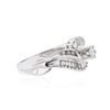 Image 2 : 14KT White Gold 0.64 ctw Diamond Ring