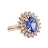 Image 2 : 14KT Rose Gold 2.09 ctw Tanzanite and Diamond Ring