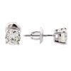 Image 2 : 14KT White Gold 1.16 ctw Diamond Solitaire Earrings