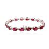 Image 2 : 14KT White Gold 18.18 ctw Ruby and Diamond Bracelet