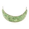 Image 2 : 14KT Yellow Gold GIA Certified 82.00 ctw Tsavorite Garnet and Diamond Necklace