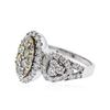 Image 2 : 14KT White Gold 1.76 ctw Diamond Ring