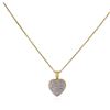 Image 1 : 14KT Yellow Gold 0.25 ctw Diamond Heart Pendant With Chain