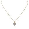 Image 2 : 14KT Yellow Gold 0.25 ctw Diamond Heart Pendant With Chain