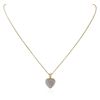 Image 2 : 14KT Yellow Gold 0.25 ctw Diamond Heart Pendant With Chain