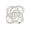 Image 1 : 14KT White Gold 0.59 ctw Diamond Ring