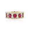 Image 1 : 14KT Yellow Gold 1.53 ctw Ruby and Diamond Ring