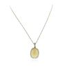 Image 2 : 14KT Yellow Gold 9.21 ctw Opal and Diamond Pendant With Chain