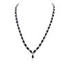 Image 2 : 14KT White Gold 22.75 ctw Sapphire and Diamond Necklace