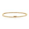 Image 2 : 14KT Yellow Gold 0.52 ctw Diamond Tennis Bracelet