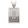 Image 2 : 14KT White Gold 7.18 ctw Diamond Pendant With Chain