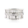 Image 1 : 18KT White Gold 2.37 ctw Diamond Ring