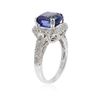 Image 3 : 14KT White Gold 4.18 ctw Tanzanite and Diamond Ring