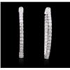 Image 1 : 14KT White Gold 1.76 ctw Diamond Earrings