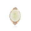 Image 1 : 14KT Rose Gold 14.82 ctw Opal and Diamond Ring