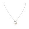 Image 2 : 14KT Two-Tone Gold 0.10 ctw Diamond Pendant With Chain