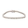 Image 1 : 14KT White Gold 6.90 ctw Diamond Tennis Bracelet