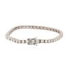 Image 2 : 14KT White Gold 6.90 ctw Diamond Tennis Bracelet