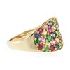 Image 2 : 10KT Yellow Gold 2.46 ctw Multi Gemstone Ring