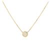 Image 2 : 14KT Yellow Gold 0.38 ctw Diamond Necklace