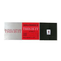 Rare Michael Jackson Original  This Is It World Premiere Documentary Metal VIP Tickets