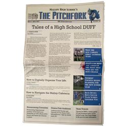 The Duff Tales of a High School Duff Newspaper Movie Props