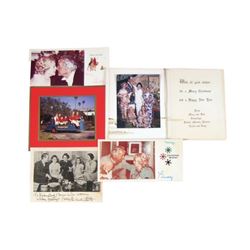 Rare Famous Actor/Producer Signed Personal Christmas Cards From Van Johnson's Scrapbook