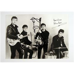 Beatles Paul McCartney and Pete Best Autographed Photo