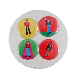 Beatles Yellow Submarine Original Set Of Primrose Confections, Ltd UK Buttons