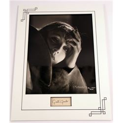 Greta Garbo Autograph and Photo