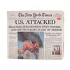 Image 1 : New York Times Original 9/12/01 US ATTACKED HEADLINED Newspaper