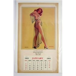 Pin Up Sheer Beauty 1963 Calendar