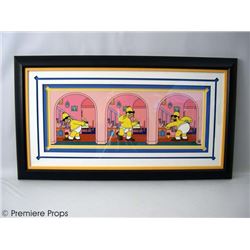 The Simpsons LE Giclee Painting Framed