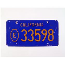 American Gigolo Police License Plate Prop