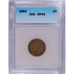 1860 INDIAN CENT ICG EF-40