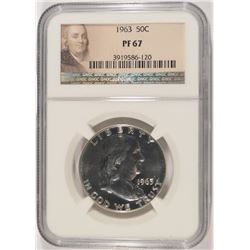 1963 FRANKLIN HALF DOLLAR, NGC PROOF-67
