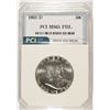 Image 1 : 1962-D FRANKLIN HALF DOLLAR, PCI MS-65 FBL TRENDS FOR $600.00