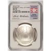 Image 1 : 2014 BASEBALL HALL OF FAME COMMEM SILVER DOLLAR NGC MS-70  CHRISTY MATHEWSON