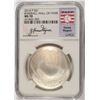 Image 1 : 2014 BASEBALL HALL OF FAME COMMEM SILVER DOLLAR NGC MS-70  HONUS WAGNER LABEL