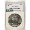 Image 1 : 1987 AMERICAN SILVER EAGLE, PCI MS-70 PERFECT RARE! BOOKS FOR $2500.00