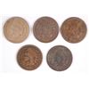 Image 1 : (5) 1864 BR INDIAN HEAD CENTS