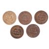 Image 2 : (5) 1864 BR INDIAN HEAD CENTS