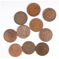 (10) INDIAN HEAD CENTS (79, 80, 81, 83, 86, 88, 91, 93, 94, 96)