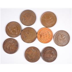 (9) INDIAN HEAD CENTS (99, 01, 02, 03, 04, 05, 06, 07, 08)