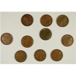 (10) 1909 LINCOLN CENTS