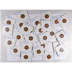 (30) 1928-D LINCOLN CENTS