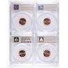 Image 2 : (4) SLABBED 2009 LINCOLN CENTS ANACS MS-67'S P&D