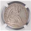 Image 2 : 1866-S (NO MOTTO) SEATED HALF DOLLAR NGC VG DETAILS
